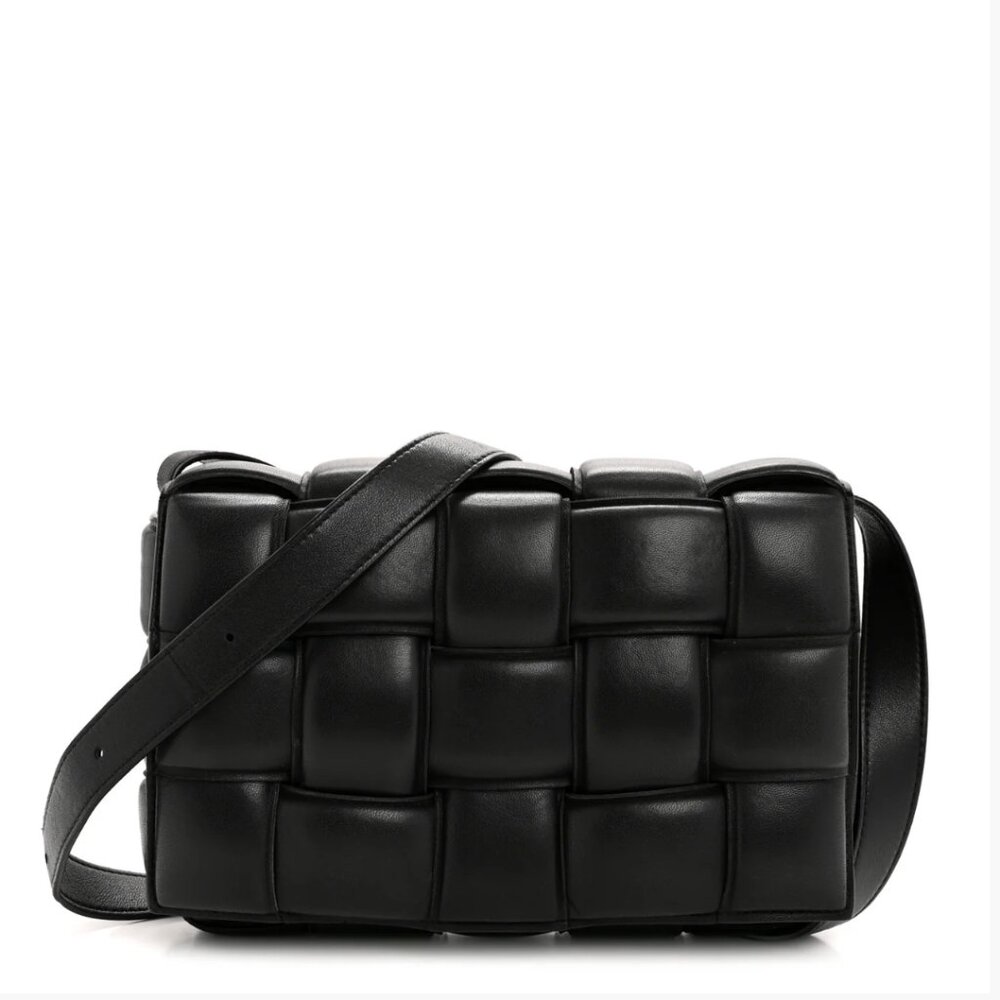 Gently Used authentic BOTTEGA VENETA Padded Cassette Crossbody Bag Black - Picture 2 of 11